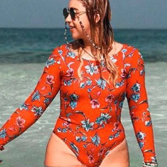 PHAX - SWIMSUIT RASHGUARD - 1 X PIECE swimsuit/ long sleeves. Scoop back. Medium - Picture 8 of 9